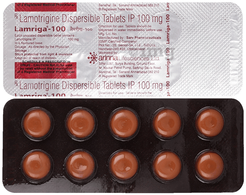 Lamriga 100mg Tablet DT image