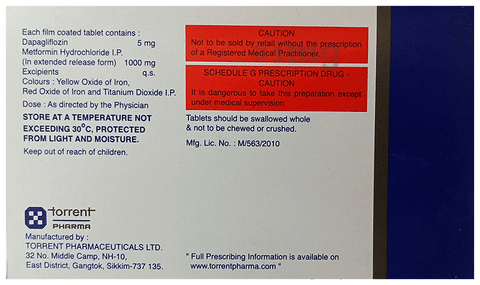 Glucreta M 5+1000 Tablet ER