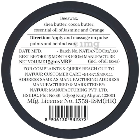 Natuur Solid Perfume Jasmine & Orange 2