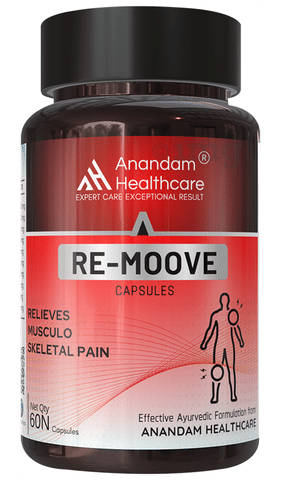 CPG 健康ケアアクセサリー 赤黒ビーズ Anandam Healthcare Re-Moove Capsule: Buy bottle of 60.0 capsules