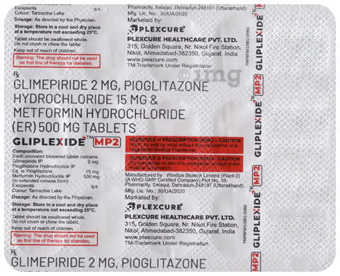 Gliplexide MP2 Tablet ER image Gliplexide MP2 Tablet ER image