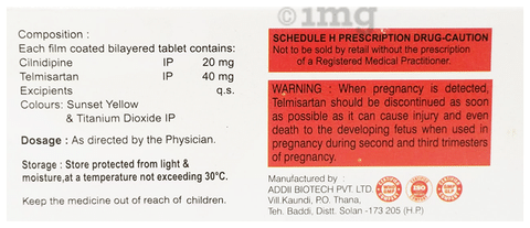 Cilsam-T 20 Tablet