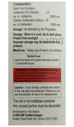 Bactipime 3GM Injection image