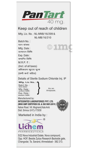 Pantart 40mg Injection image Pantart 40mg Injection image
