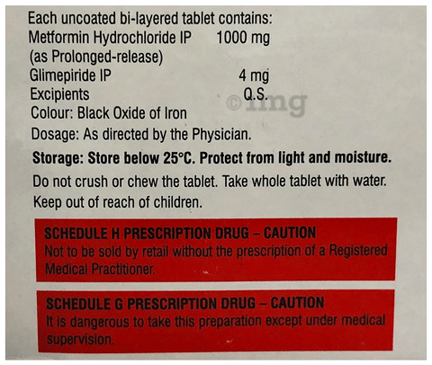 Obimet GX Forte 4mg Tablet PR
