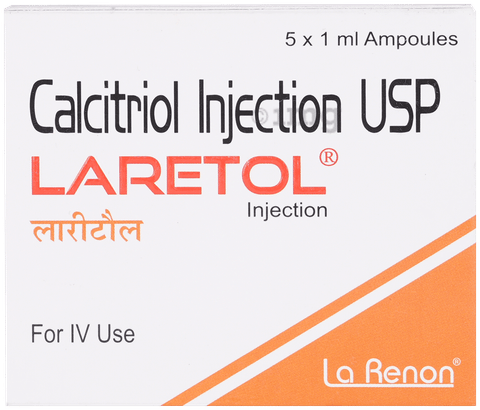 Laretol 1mcg Injection image