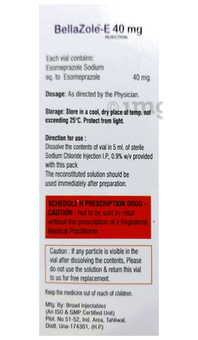 Bellazole-E 40mg Injection image Bellazole-E 40mg Injection image