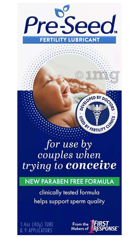 Pre-Seed Fertility Lubricant Gel | Paraben Free Water Based Personal  Lubricating Gel for Couples Trying to Conceive | Isotonic & pH-Balanced |  Doctor-Developed Formula | 40g Each with 9 Applicators: Buy box