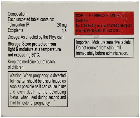 Telmijub 20 Tablet image Telmijub 20 Tablet image