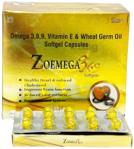 エイミーエールジージーカット 3箱 Zoemega 369 Softgel Capsule: Buy strip of 10.0 soft gelatin