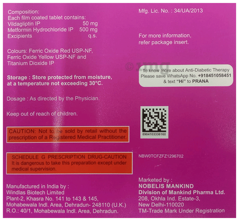 Zukanorm M 500 Tablet image