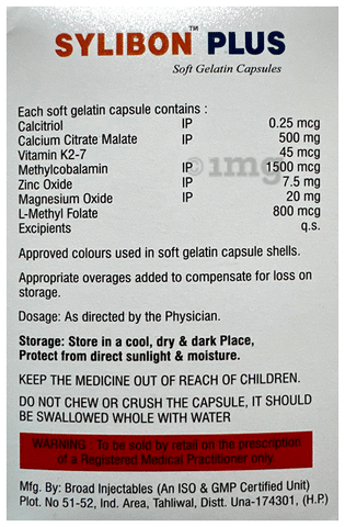 Sylibon Plus Soft Gelatin Capsule image Sylibon Plus Soft Gelatin Capsule image