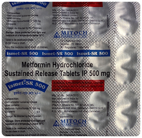 Ismet SR 500 Tablet image