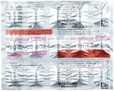 Voglistar-Plus 0.3 Tablet image Voglistar-Plus 0.3 Tablet image