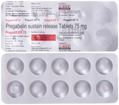 Pregalift 75mg Tablet ER image