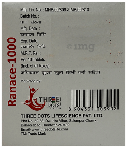 Ranace 1000 Tablet SR image