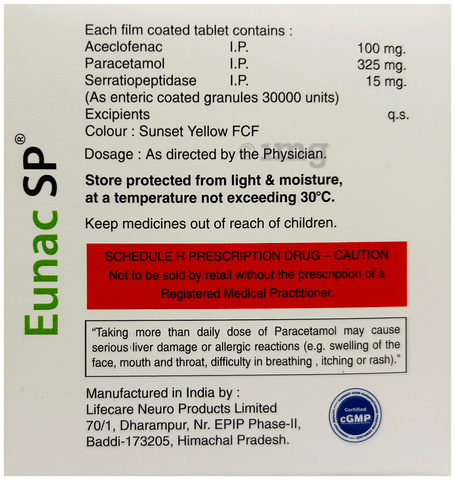 Eunac SP Tablet image