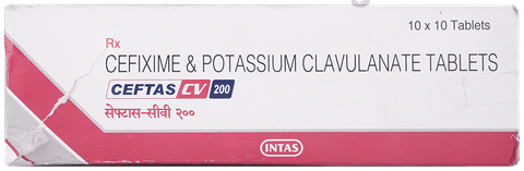 Ceftas CV 200 mg/125 mg Tablet