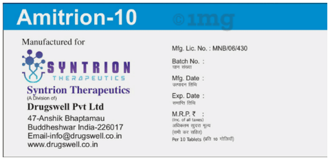 Amitrion 10 Tablet image Amitrion 10 Tablet image