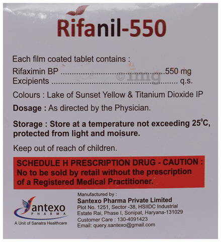 Rifanil 550 Tablet image