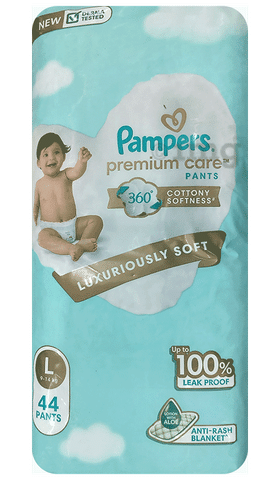 Pampers Premium Care Pants Baby Diapers Large Size 176 Pieces Online in  India, Buy at Best Price from Firstcry.com - 11730115