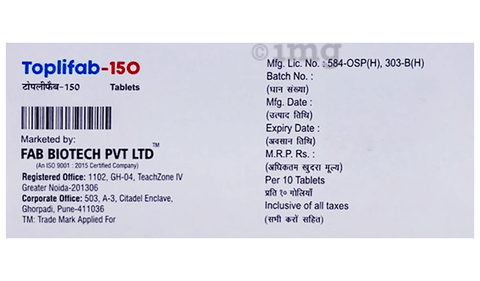 Toplifab 150 Tablet image