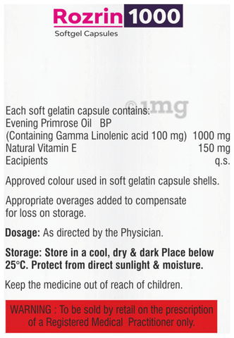 Rozrin 1000 Softgel Capsule image