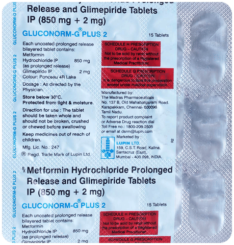GlUcOnorm-G Plus 2 Tablet PR image