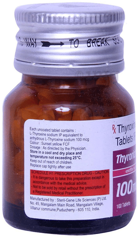 Thyrorich 100mcg Tablet image