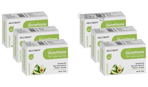 Dextron Glutathione Skin Lightening Soap (75gm Each) Avacado: Buy combo  pack of 6.0 Packs at best price in India