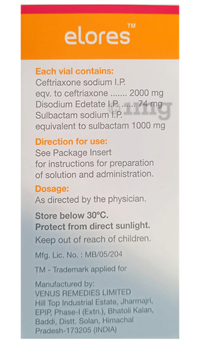 Elores 3000mg Injection image