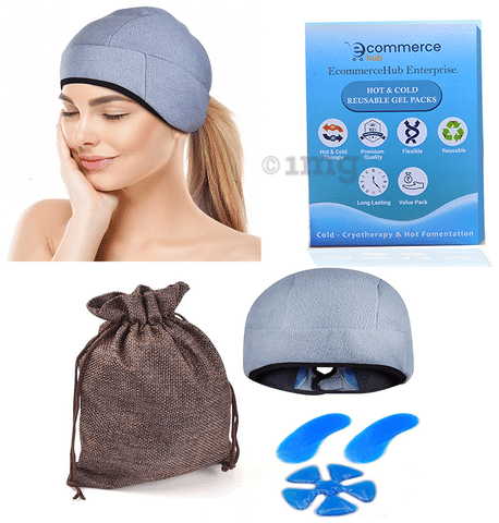 EcommerceHub Headache Migraine Ice Head Wrap Cap: Buy box of