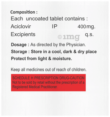 Aclovil 400 Tablet image