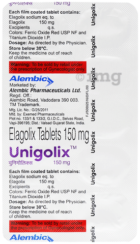 यूनिगोलिक्स 150mg टैबलेट image