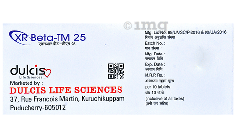 XR Beta-TM 25 Tablet SR image XR Beta-TM 25 Tablet SR image