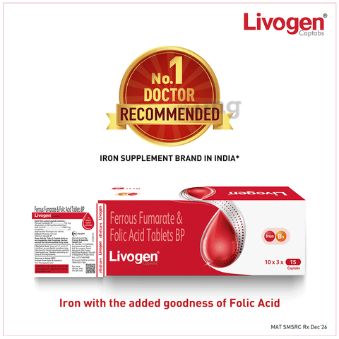 Livogen Captab | Management of Iron Deficiency image Livogen Captab | Management of Iron Deficiency image