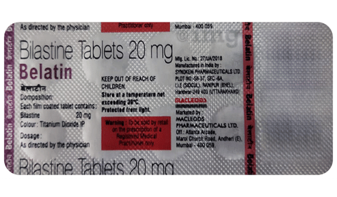 Belatin 20mg Tablet image Belatin 20mg Tablet image