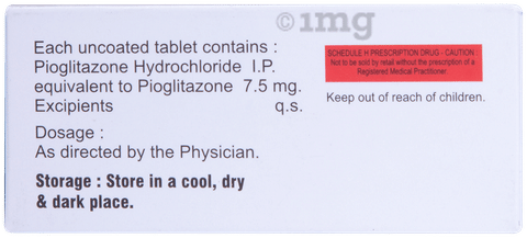 Pioglaz 7.5mg Tablet image