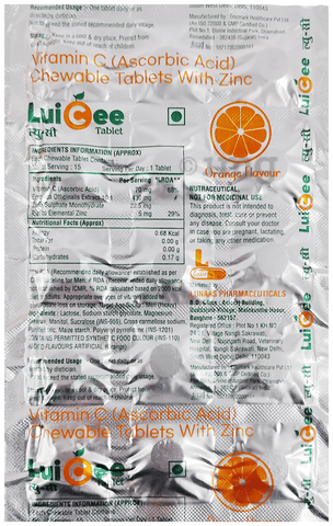 LuiCee Chewable Tablet Orange 4