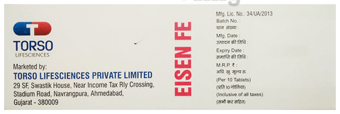 Eisen FE Chewable Tablet