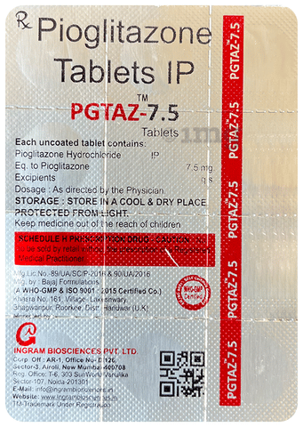 Pgtaz 7.5 Tablet image
