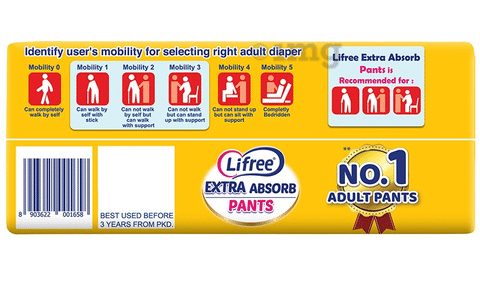 Adults & Patients Pant Style Lifree Comfort Standard Adult Diaper Pants  Extra Large at Rs 340/pack in New Delhi