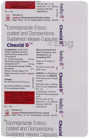 Chexid D 30mg/40mg Capsule image Chexid D 30mg/40mg Capsule image