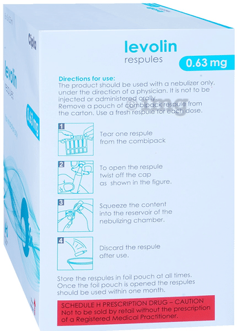 Levolin 0.63mg Respules image Levolin 0.63mg Respules image