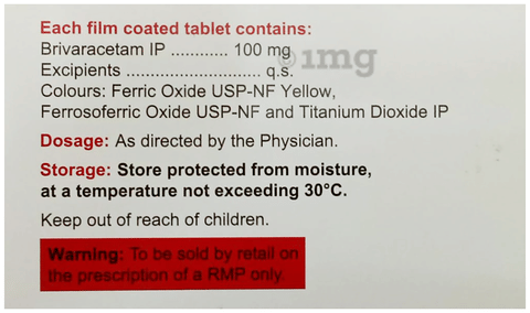 Brivepsy 100mg Tablet image