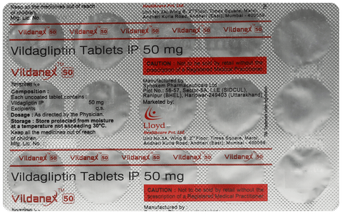 Vildanex 50mg Tablet image