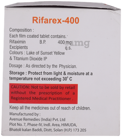 Rifarex 400mg Tablet