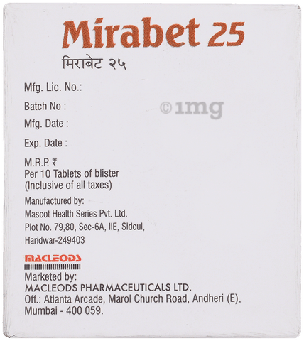 Mirabet 25 Tablet ER image Mirabet 25 Tablet ER image