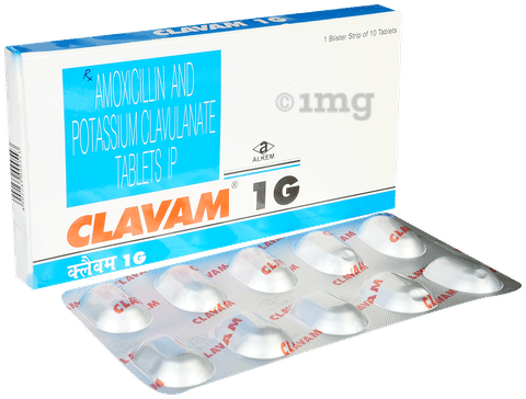 Clavam 1g Tablet image