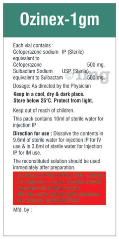 Ozinex 1gm Injection